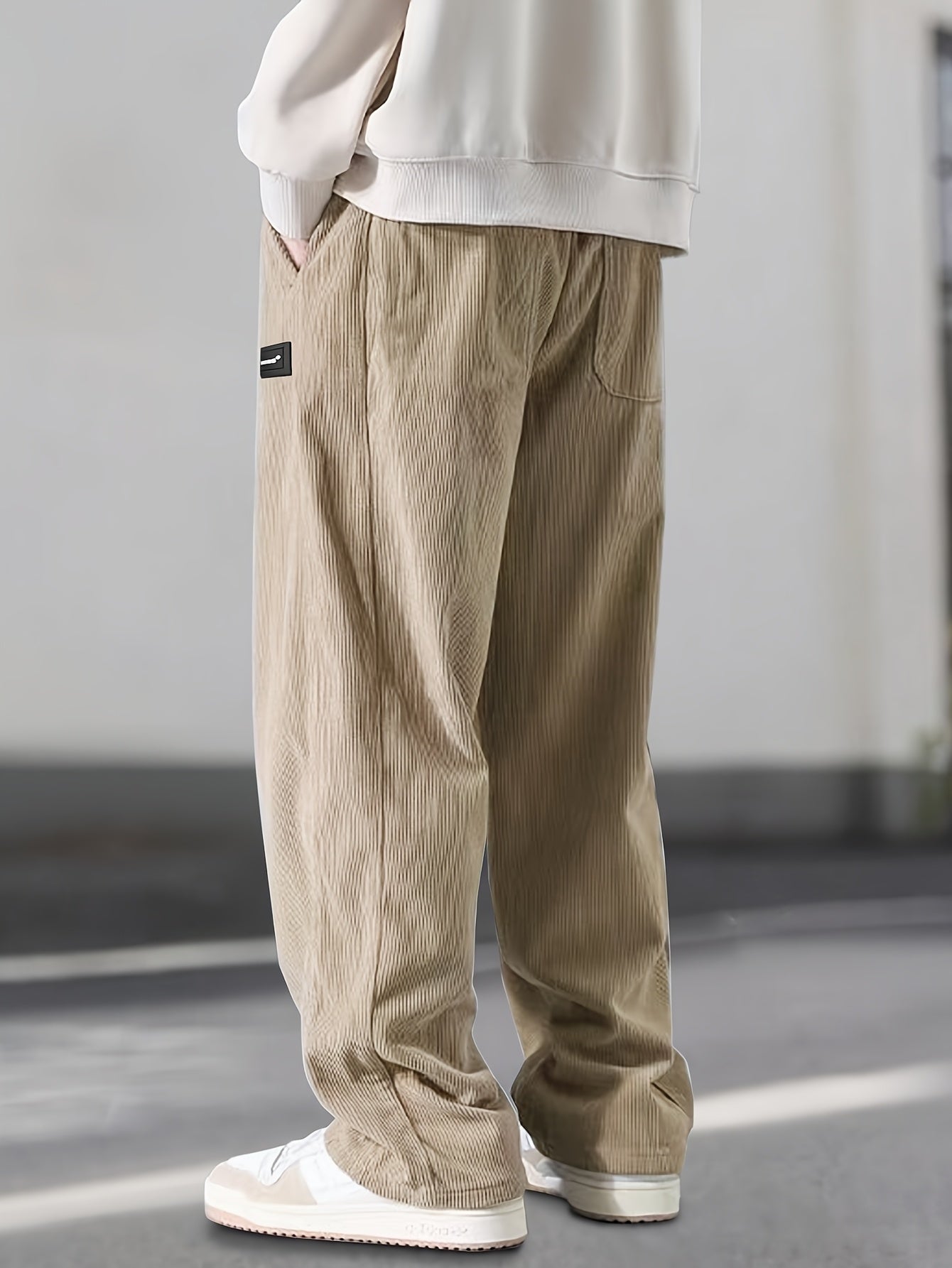 Lenoir™ | Pantalon droit à taille coulissée avec cordon de serrage