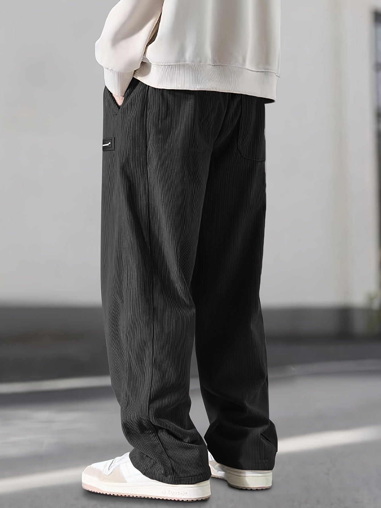 Lenoir™ | Pantalon droit à taille coulissée avec cordon de serrage
