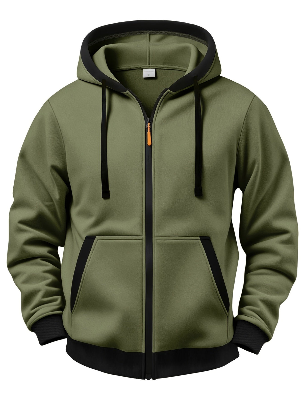 Cazel | Pull d’hiver décontracté à capuche, manches longues et fermeture éclair
