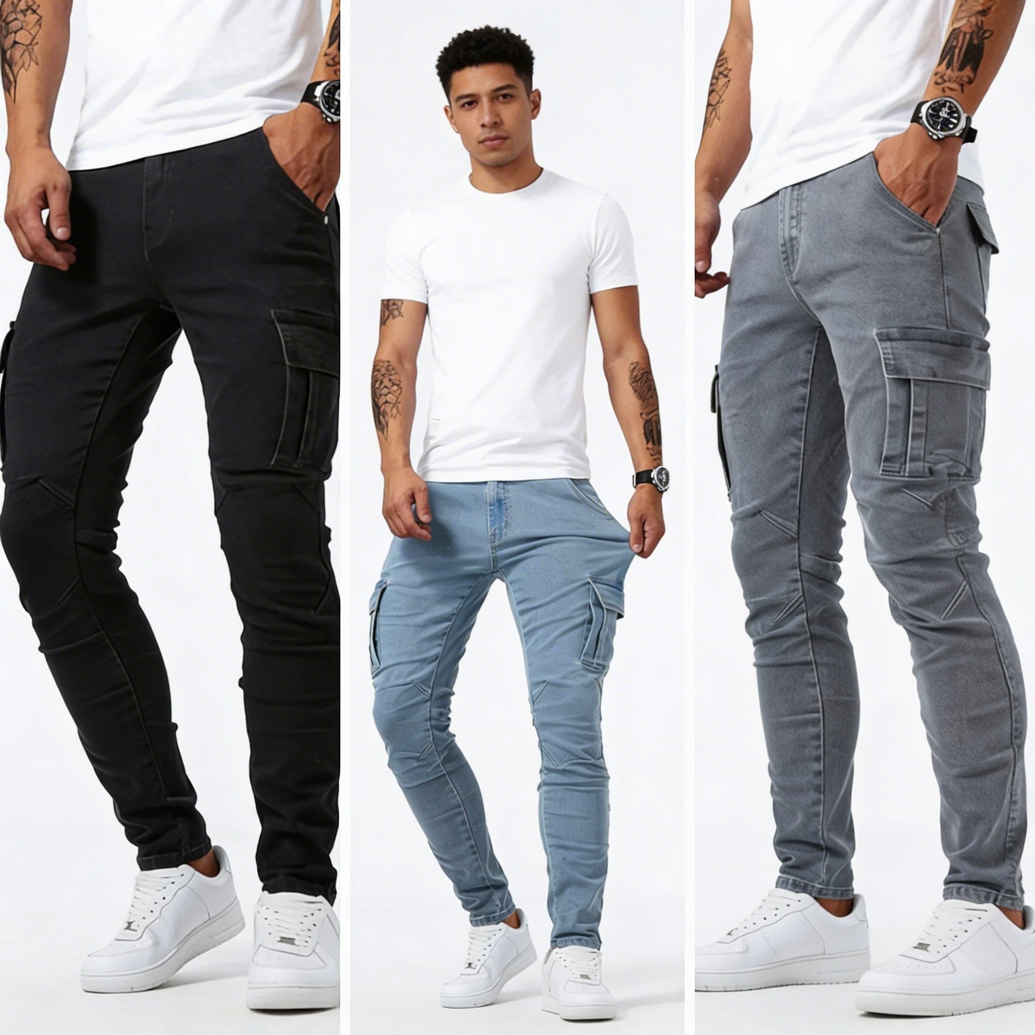 Cazel | Jean cargo moderne pour homme