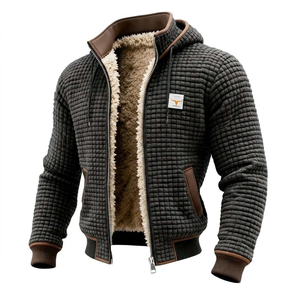 Cazel | Veste rétro à capuche avec fermeture éclair