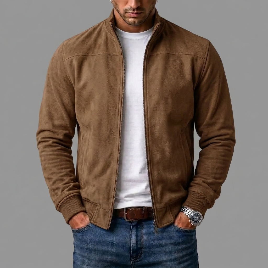 Cazel | Blouson bomber en daim