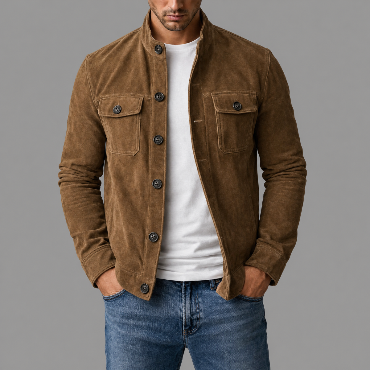 Cazel | Blouson bomber premium en daim