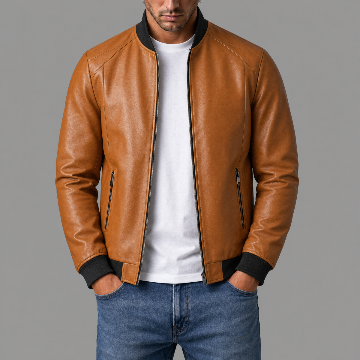 Cazel | Blouson bomber en cuir