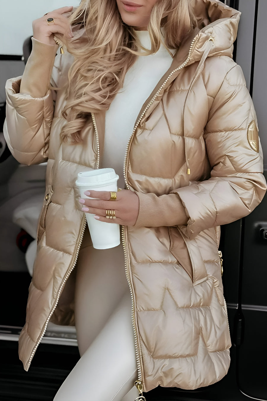 Lenoir™ | Manteau d’hiver élégant avec capuche et rembourrage