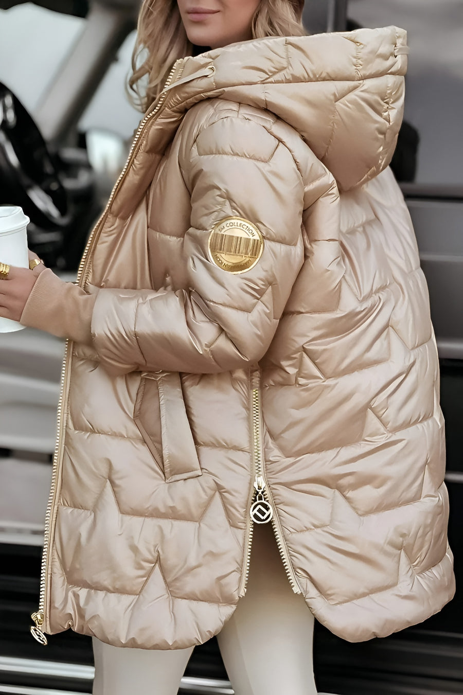Lenoir™ | Manteau d’hiver élégant avec capuche et rembourrage