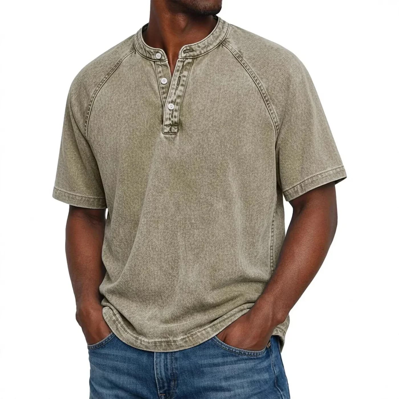Cazel | Marinière style Henley (1 + 1 offert)
