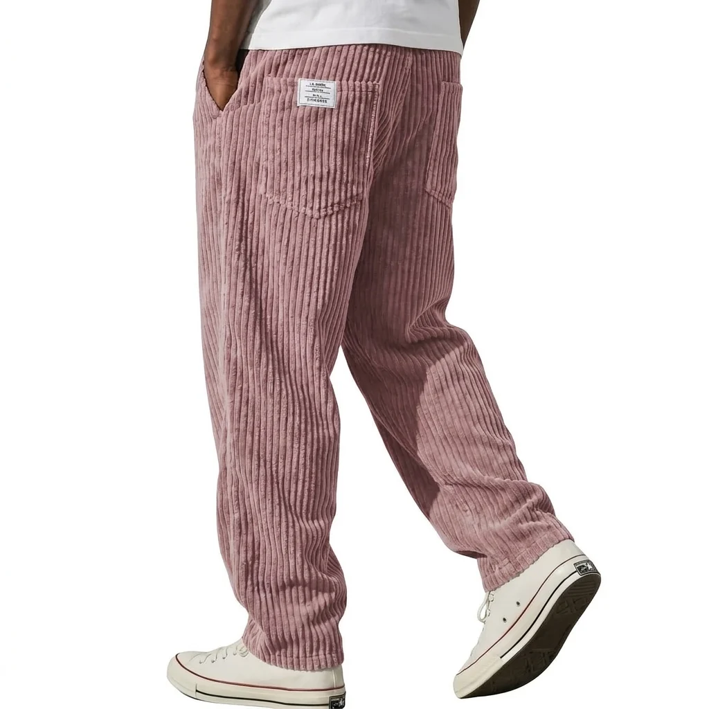 Cazel | Pantalon en velours côtelé pour homme à taille élastique