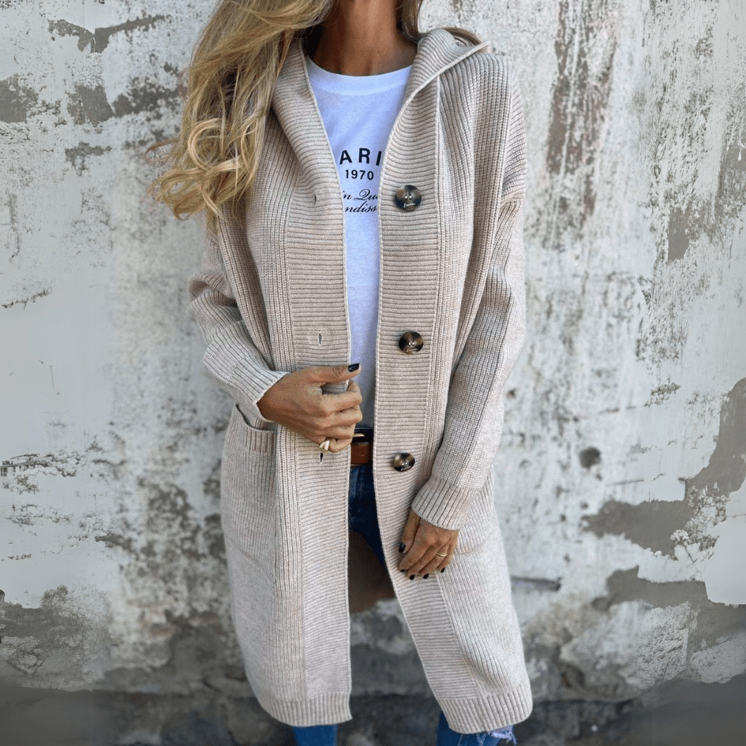Lorène | Veste longue élégante femme