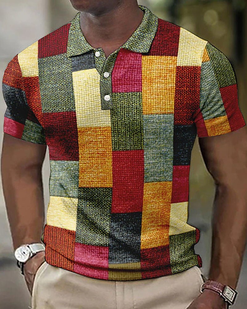 Lenoir™ | Polo à carreaux pour homme