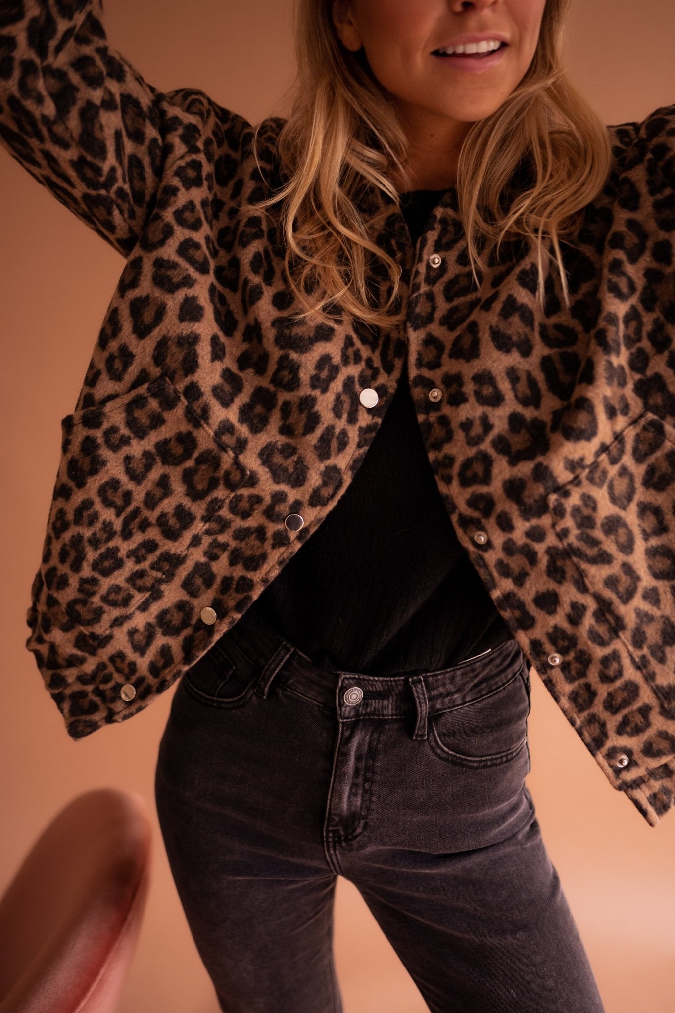 Luna | Veste Tendance avec Imprimé Léopard