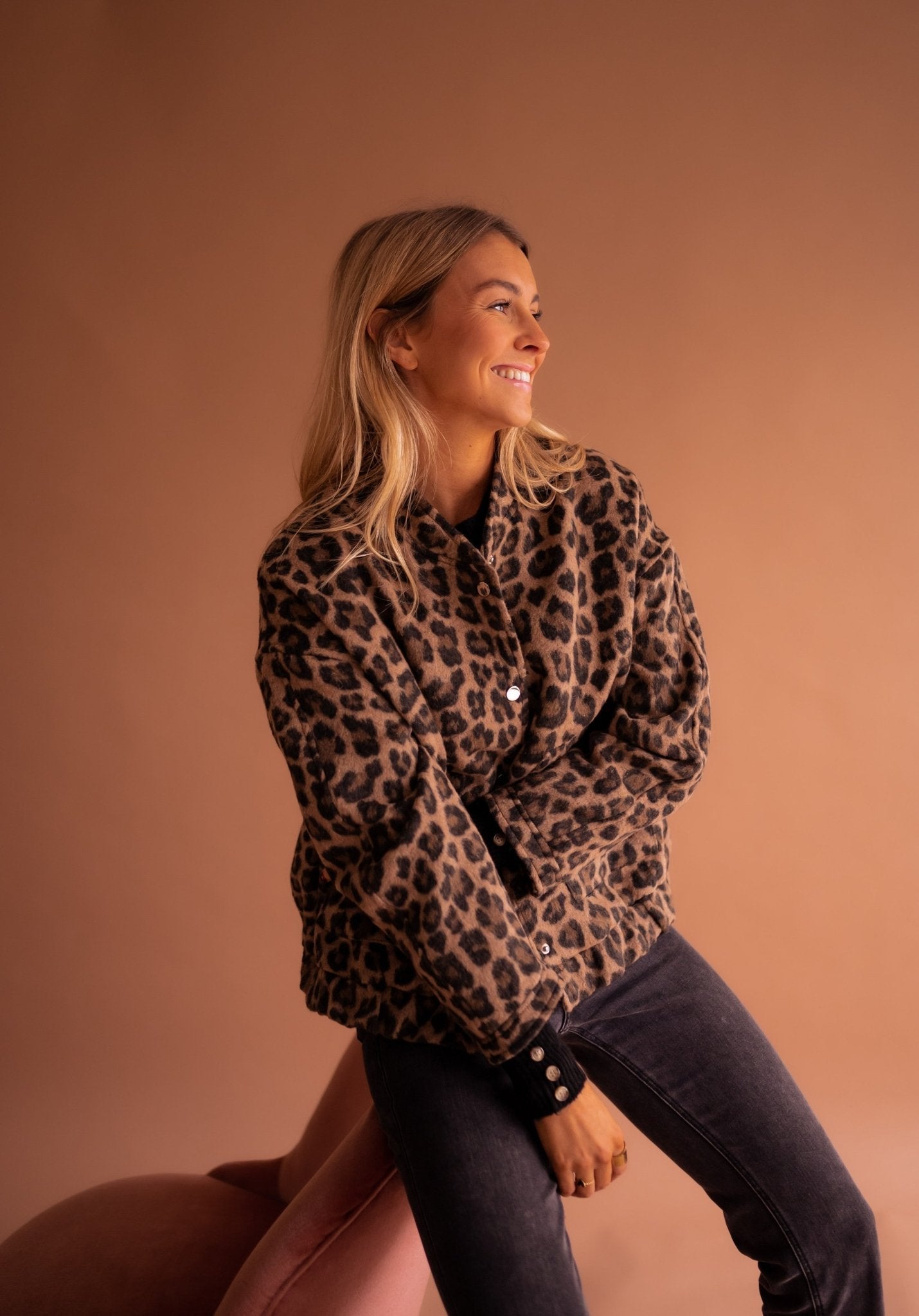 Luna | Veste Tendance avec Imprimé Léopard