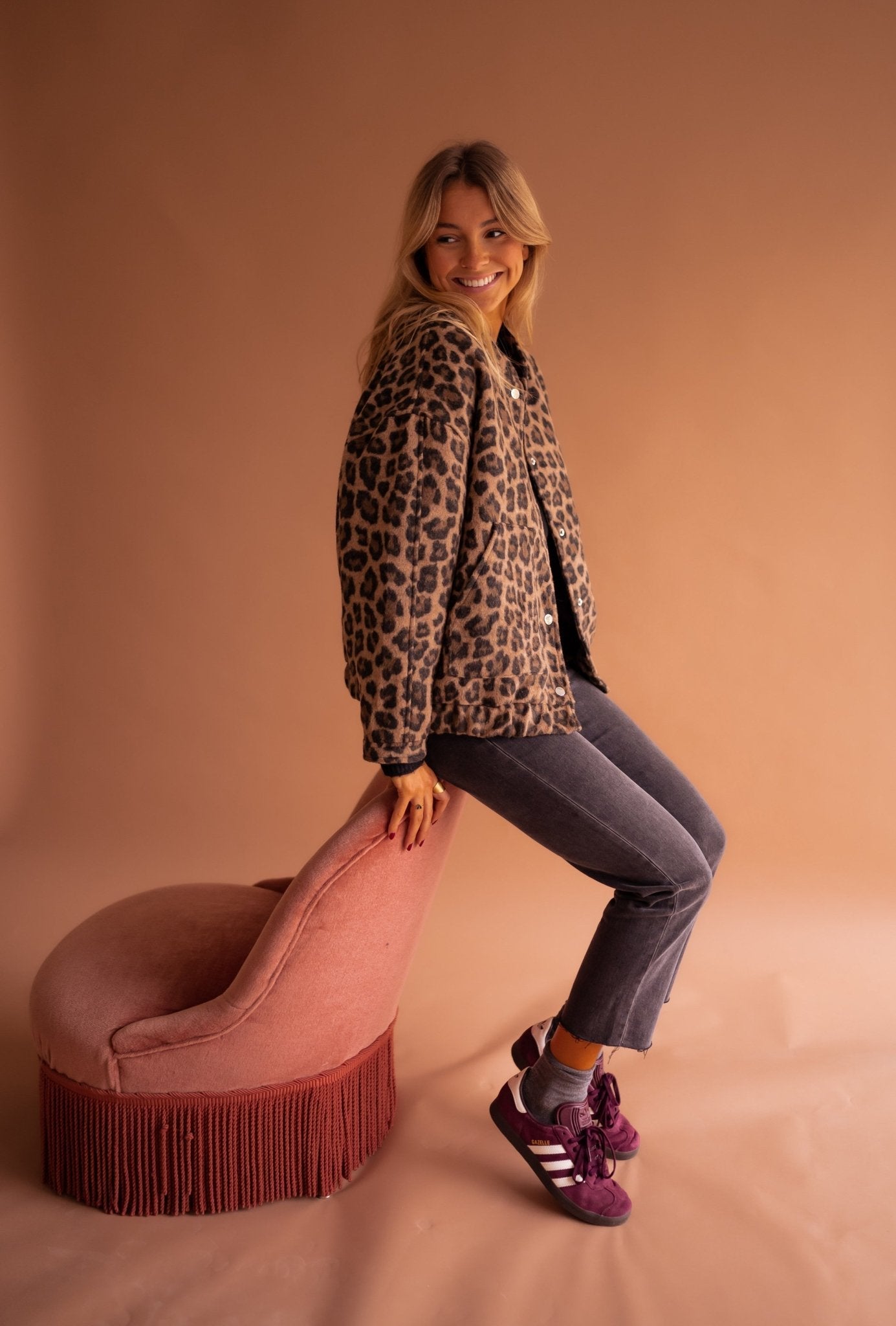 Luna | Veste Tendance avec Imprimé Léopard