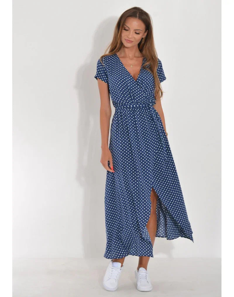 Cazel | Robe élégante à décolleté en V et coupe flatteuse