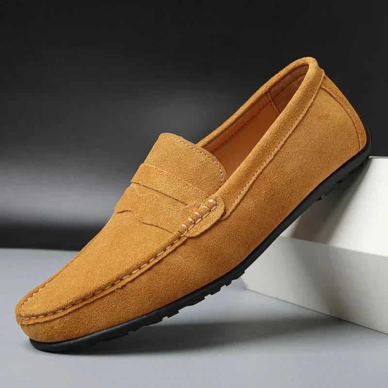 Cazel | Mocassins rétro en daim pour homme