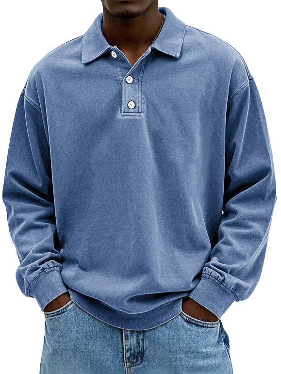 Lenoir™ | Polo vintage à manches longues