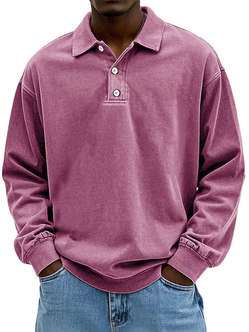Lenoir™ | Polo vintage à manches longues