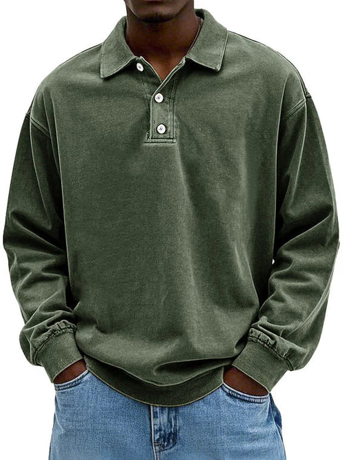 Lenoir™ | Polo vintage à manches longues