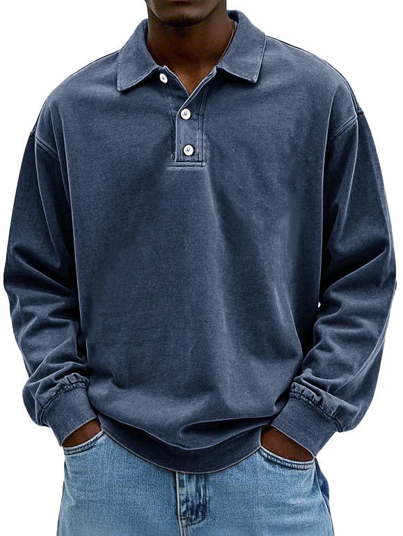 Lenoir™ | Polo vintage à manches longues