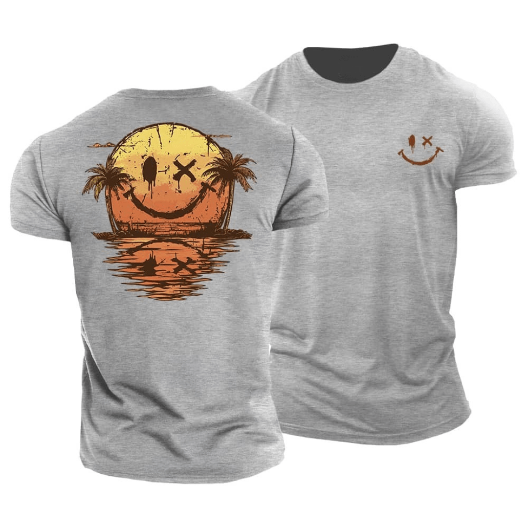 Lenoir™ | T-shirt estival à motif smiley marin