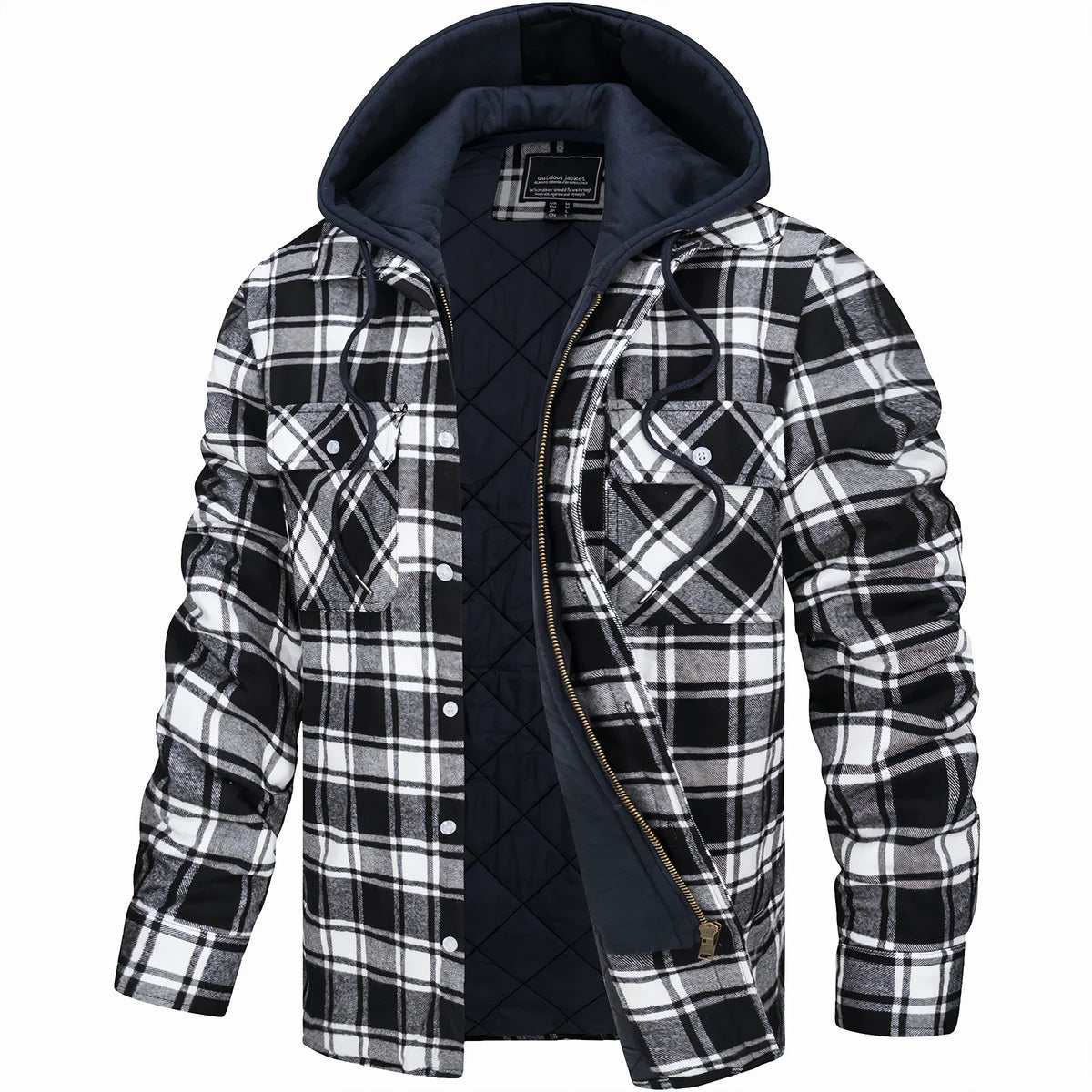 Cazel | Veste à carreaux avec zip