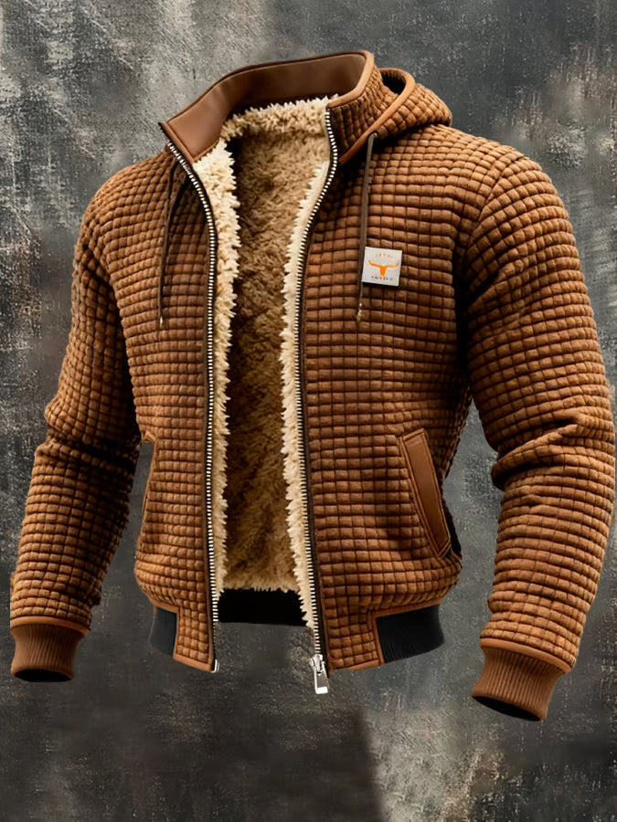 Cazel | Veste rétro à capuche avec fermeture éclair