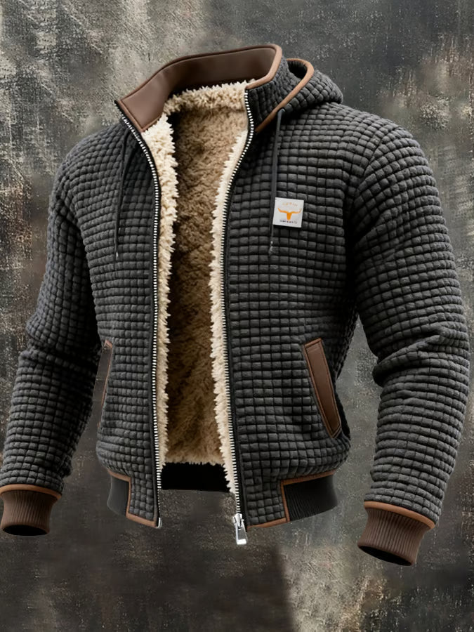 Cazel | Veste rétro à capuche avec fermeture éclair