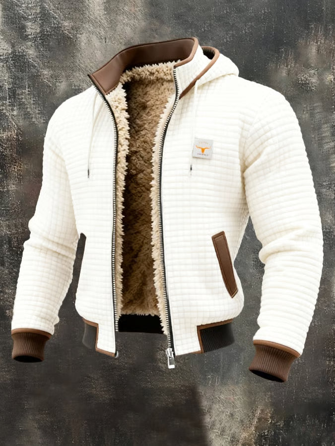 Cazel | Veste rétro à capuche avec fermeture éclair