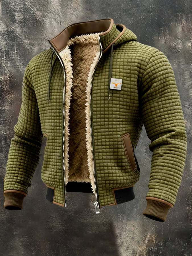 Cazel | Veste rétro à capuche avec fermeture éclair