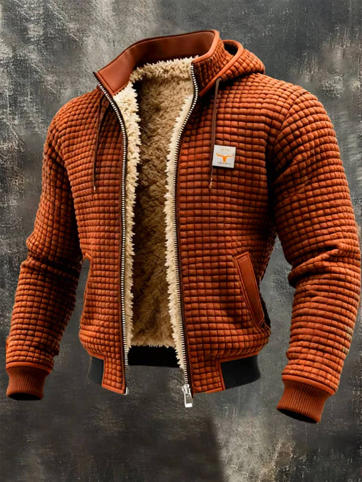 Cazel | Veste rétro à capuche avec fermeture éclair