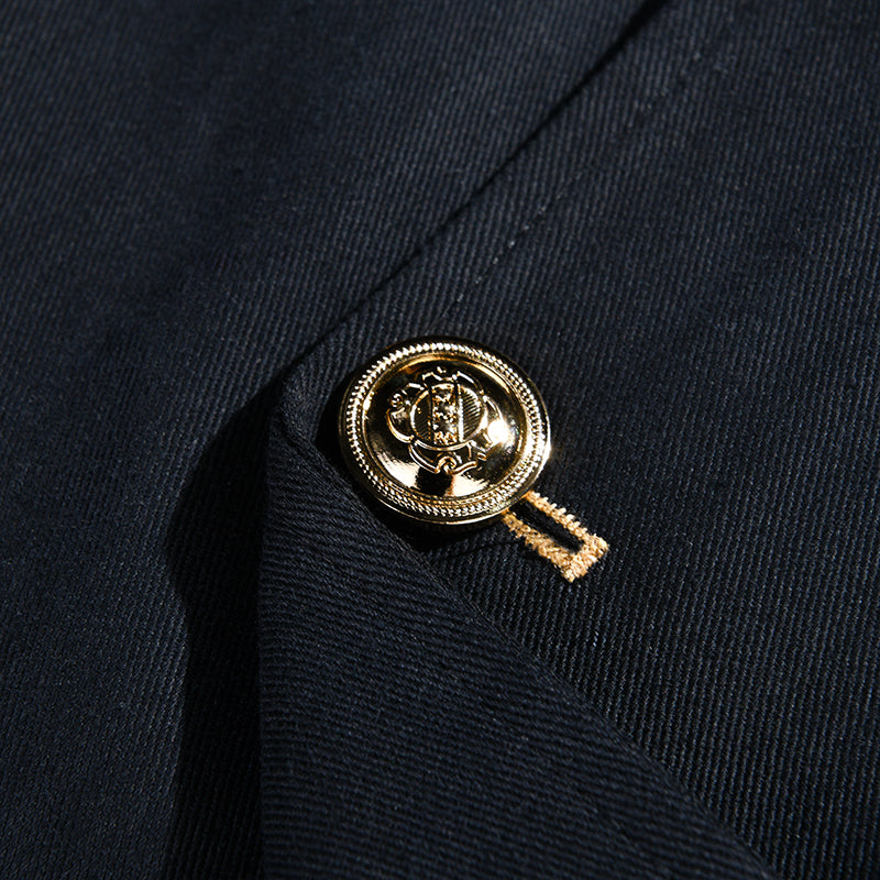 Lenoir™ | Veste vintage décontractée à col montant et boutons pour homme